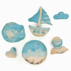 Crazy Aarons Land Of Dough Play Dough Sand And Sails -ADVANCED SHOP 5oz Sand Sails Sculpts topdown