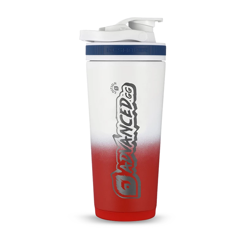 Advanced.GG Red & White Ombre ADV 1st Edition X Ice Shaker Premium 26oz Shaker 1 Advanced.GG Red & White Ombre ADV 1st Edition X Ice Shaker Premium 26oz Shaker