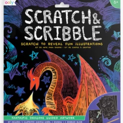 Ooly Scratch And Scribble Fantastic Dragons