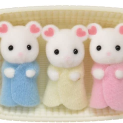 Epoch Everlasting Calico Critters Marshmallow Mouse Triplets