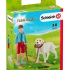 Schleich Farm World: Walking With Labrador Retriever
