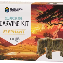 Studiostone Creative Elephant Soapstone Carving Kit