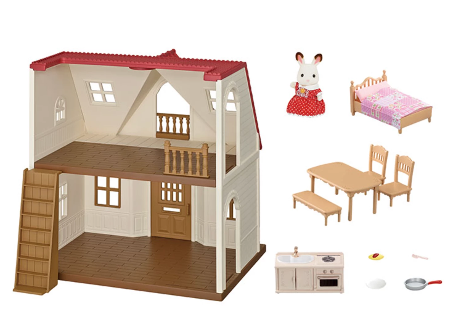 Epoch Everlasting Calico Critters Red Roof Cozy Cottage Starter Home 3 Epoch Everlasting Calico Critters Red Roof Cozy Cottage Starter Home - Image 3
