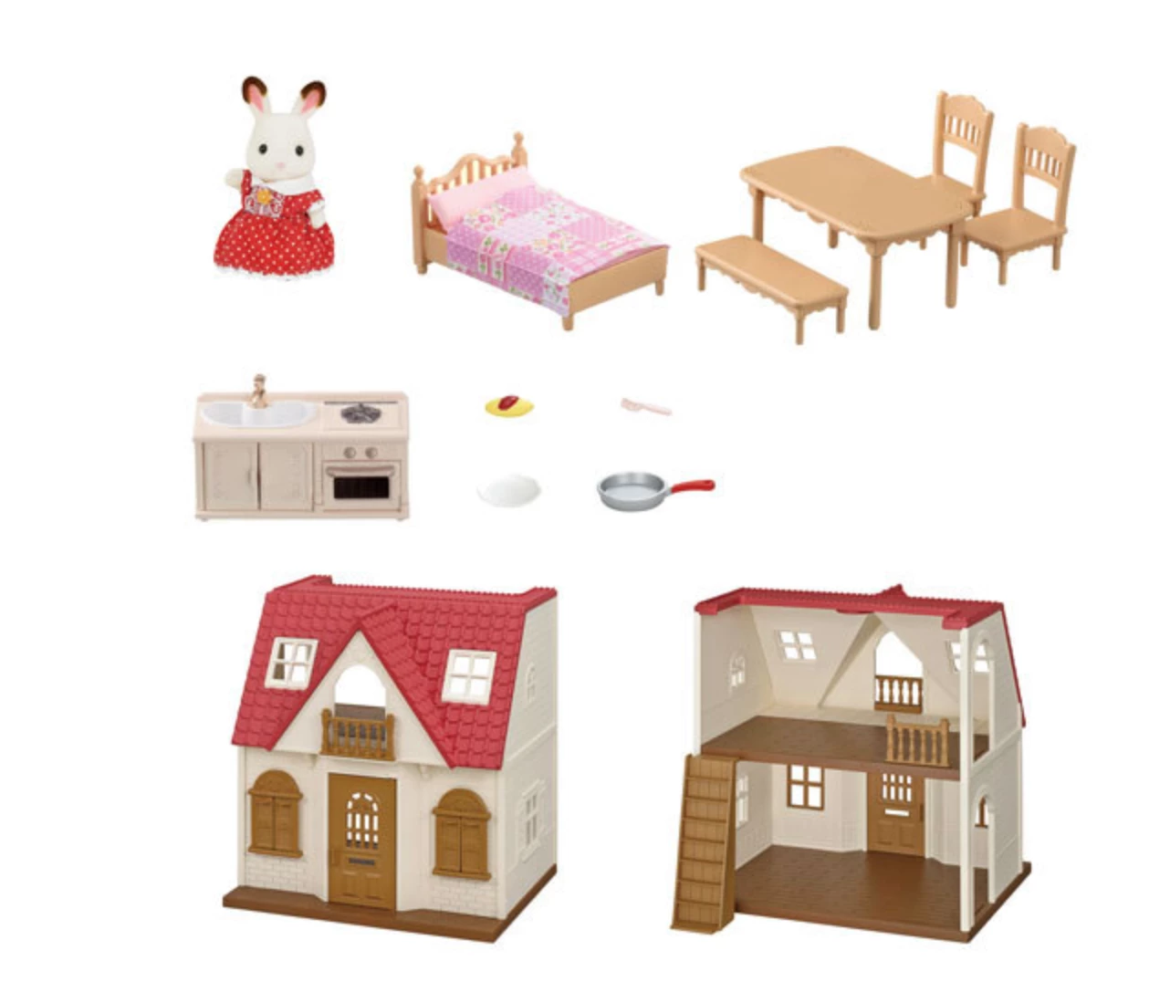 Epoch Everlasting Calico Critters Red Roof Cozy Cottage Starter Home 2 Epoch Everlasting Calico Critters Red Roof Cozy Cottage Starter Home - Image 2