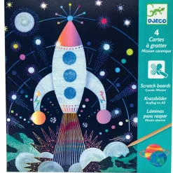 Djeco Cosmic Mission Scratch Boards