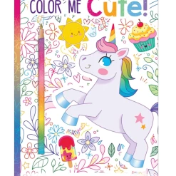 Penguin Random House Color Me Cute! Coloring Book With Rainbow Pencil