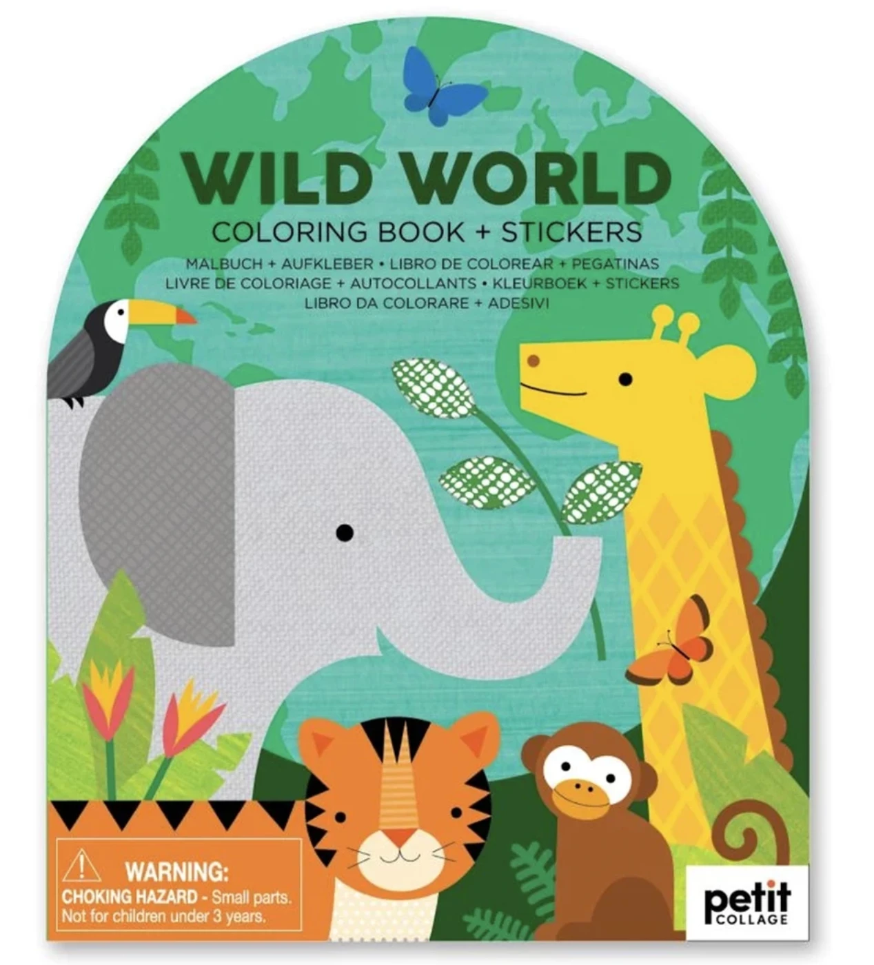 Hachette Book Group Wild World Coloring Book With Stickers 1 Hachette Book Group Wild World Coloring Book With Stickers
