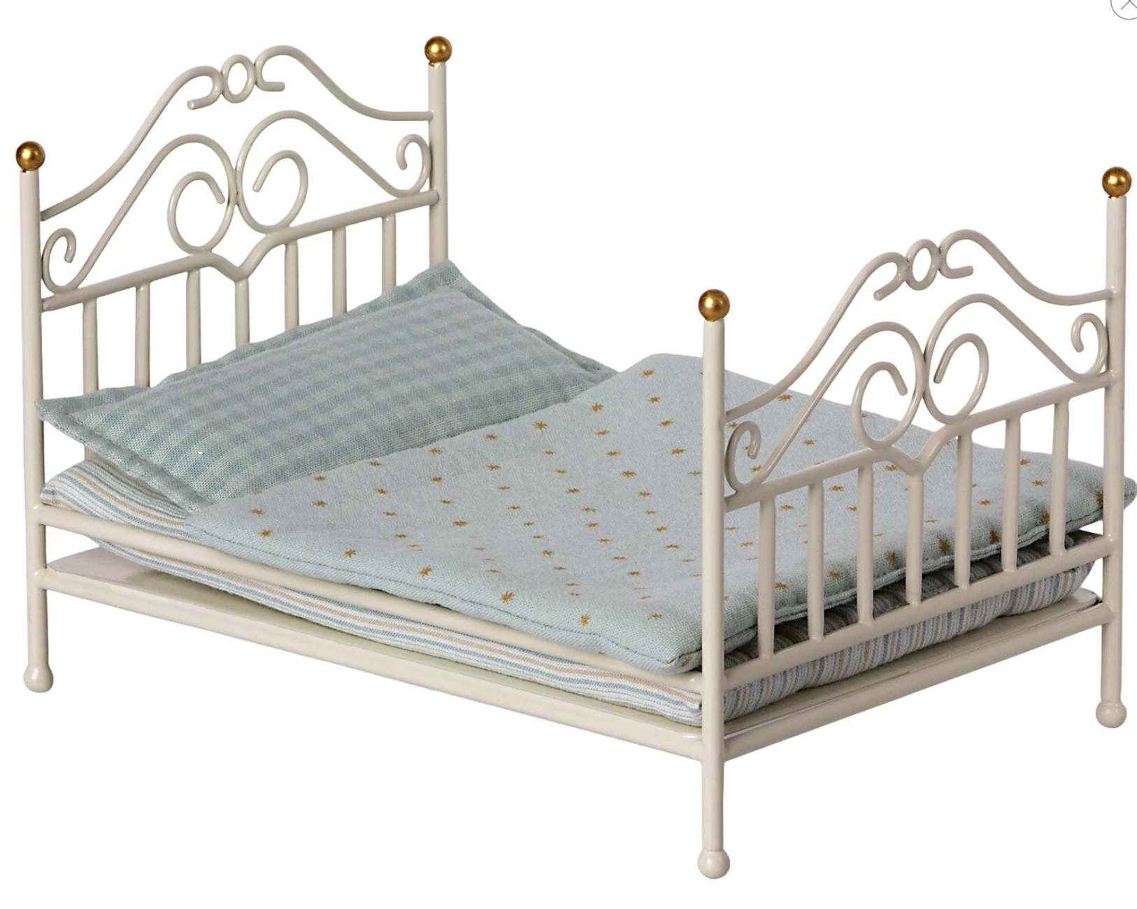 Maileg Vintage Bed, Micro - Off-white 1 Maileg Vintage Bed, Micro - Off-white