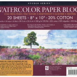 Peter Pauper Press Studio Series Watercolor Paper Block 20 Sheets