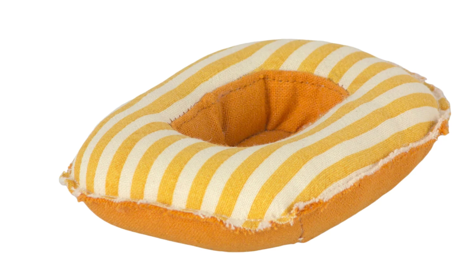 Maileg Beach Raft, Yellow Stripe 3 Maileg Beach Raft, Yellow Stripe - Image 3