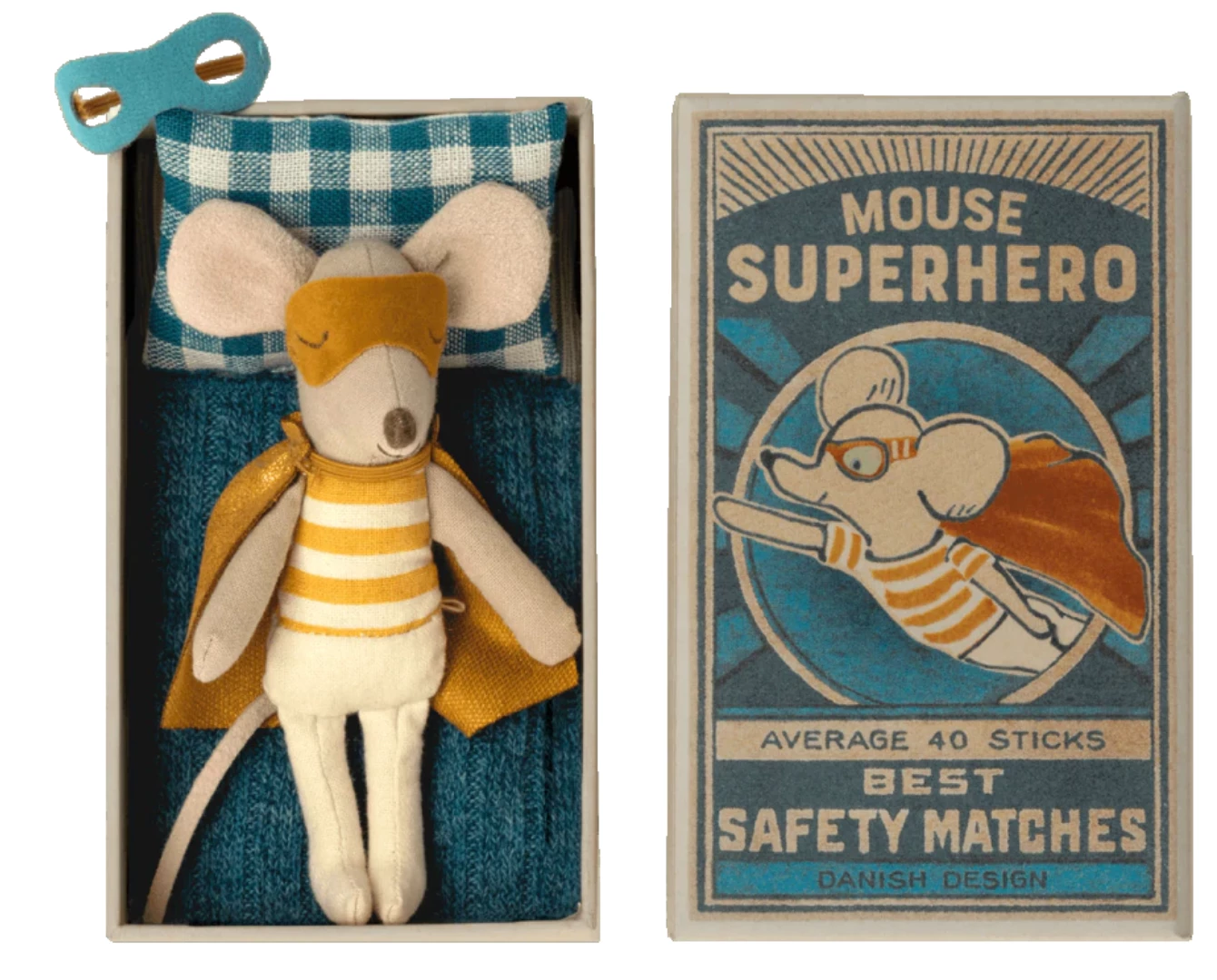 Maileg Superhero Mouse In Box 1 Maileg Superhero Mouse In Box