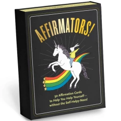 Knock Knock Affirmators! Deluxe Deck: 50 Affirmation Cards