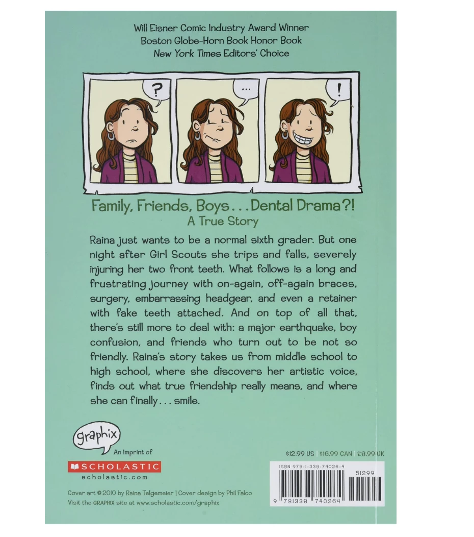 Scholastic Smile: A Graphic Novel Paperback 2 Scholastic Smile: A Graphic Novel Paperback - Image 2