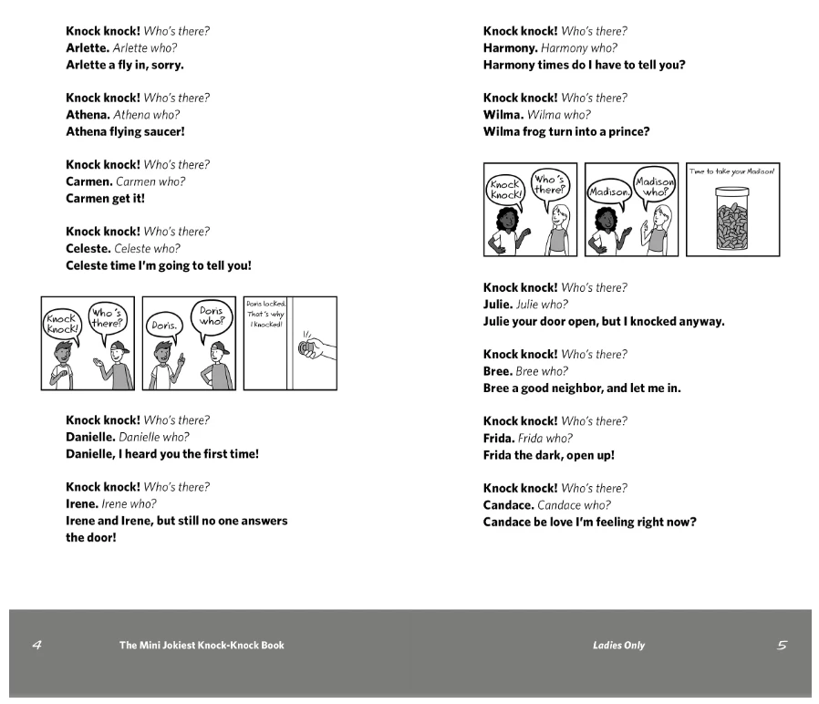 MacMillam Books The Mini Jokiest Knock-Knock Book: Knee-Slappers That Will Keep You Laughing Out Loud Paperback 3 MacMillam Books The Mini Jokiest Knock-Knock Book: Knee-Slappers That Will Keep You Laughing Out Loud Paperback - Image 3