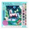 Bright Stripes Paint By Numbers Moonlit Unicorn