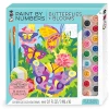 Bright Stripes Paint By Numbers Butterflies + Blooms