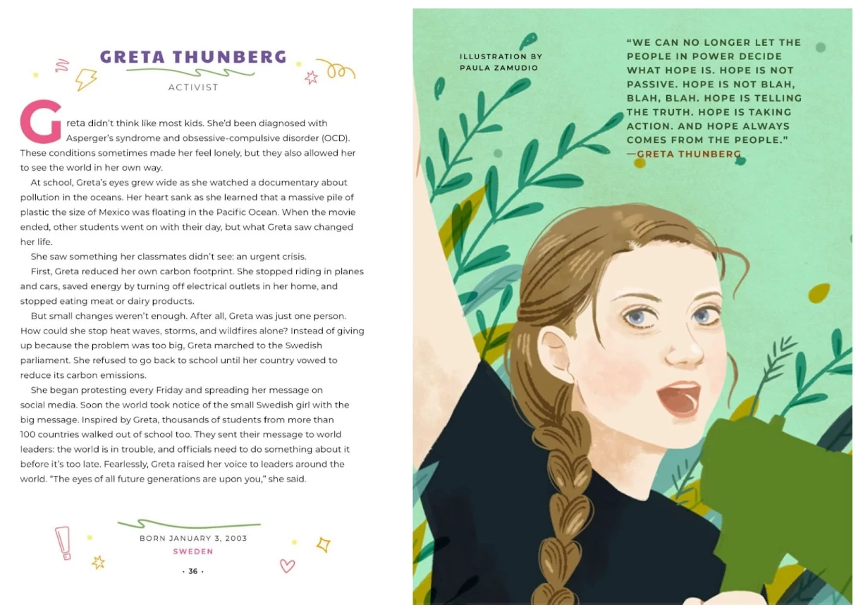 INGRAM Good Night Stories For Rebel Girls: 100 Inspiring Young Changemakers Hardcover 3 INGRAM Good Night Stories For Rebel Girls: 100 Inspiring Young Changemakers Hardcover - Image 3
