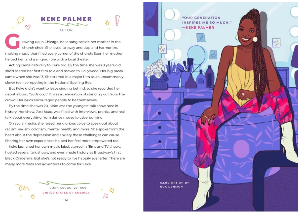 INGRAM Good Night Stories For Rebel Girls: 100 Inspiring Young Changemakers Hardcover 4 INGRAM Good Night Stories For Rebel Girls: 100 Inspiring Young Changemakers Hardcover - Image 4