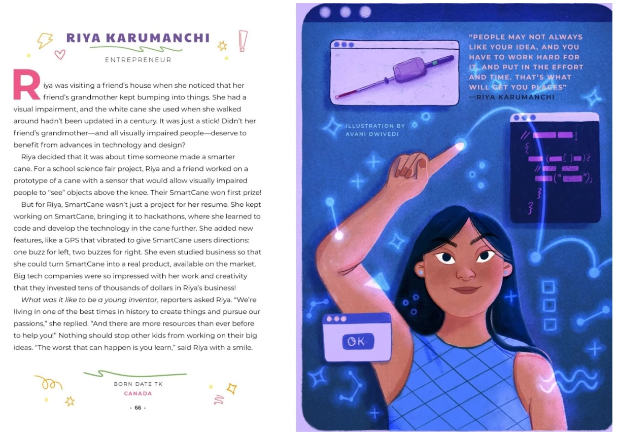 INGRAM Good Night Stories For Rebel Girls: 100 Inspiring Young Changemakers Hardcover 5 INGRAM Good Night Stories For Rebel Girls: 100 Inspiring Young Changemakers Hardcover - Image 5