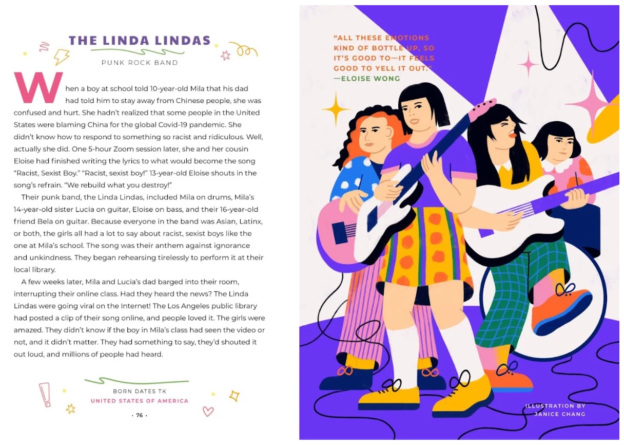 INGRAM Good Night Stories For Rebel Girls: 100 Inspiring Young Changemakers Hardcover 6 INGRAM Good Night Stories For Rebel Girls: 100 Inspiring Young Changemakers Hardcover - Image 6