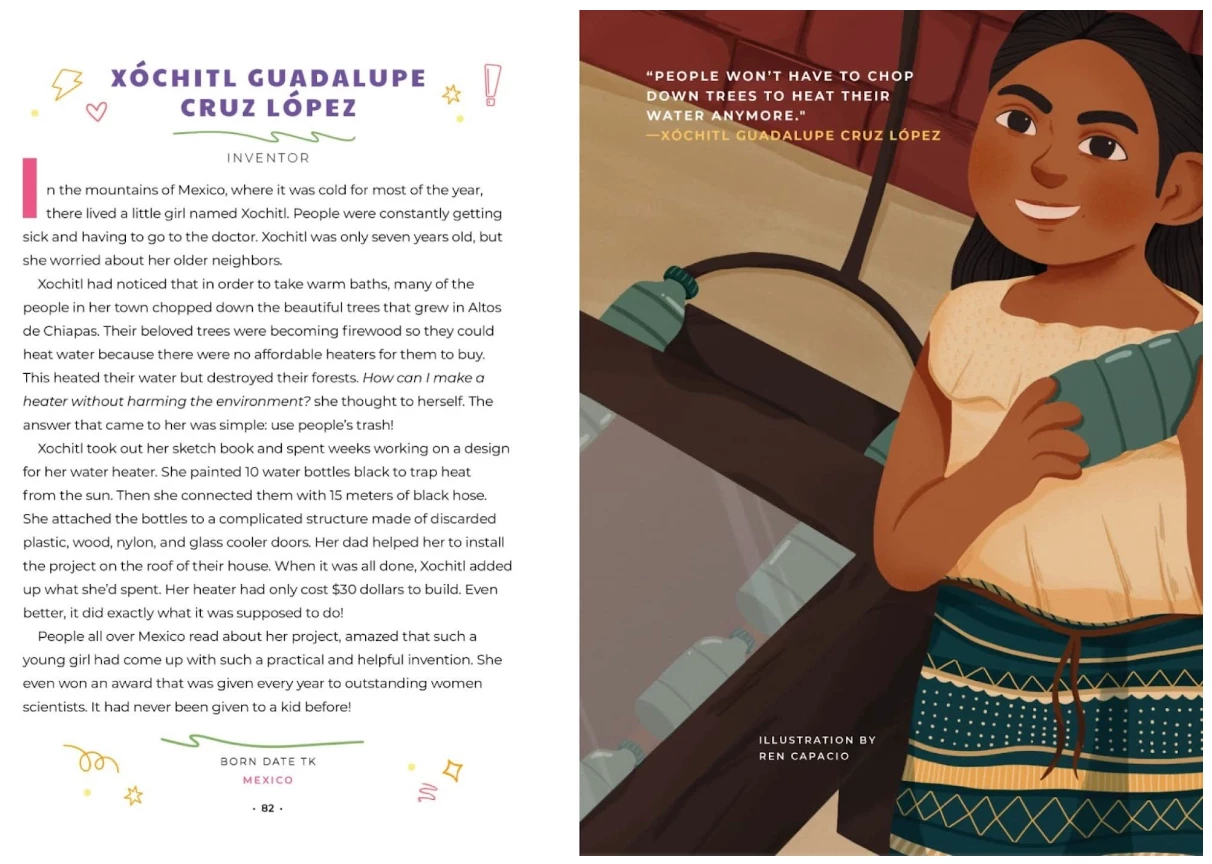 INGRAM Good Night Stories For Rebel Girls: 100 Inspiring Young Changemakers Hardcover 8 INGRAM Good Night Stories For Rebel Girls: 100 Inspiring Young Changemakers Hardcover - Image 8