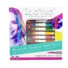 Bright Stripes Hair Chalk Pastels & Barrette Set