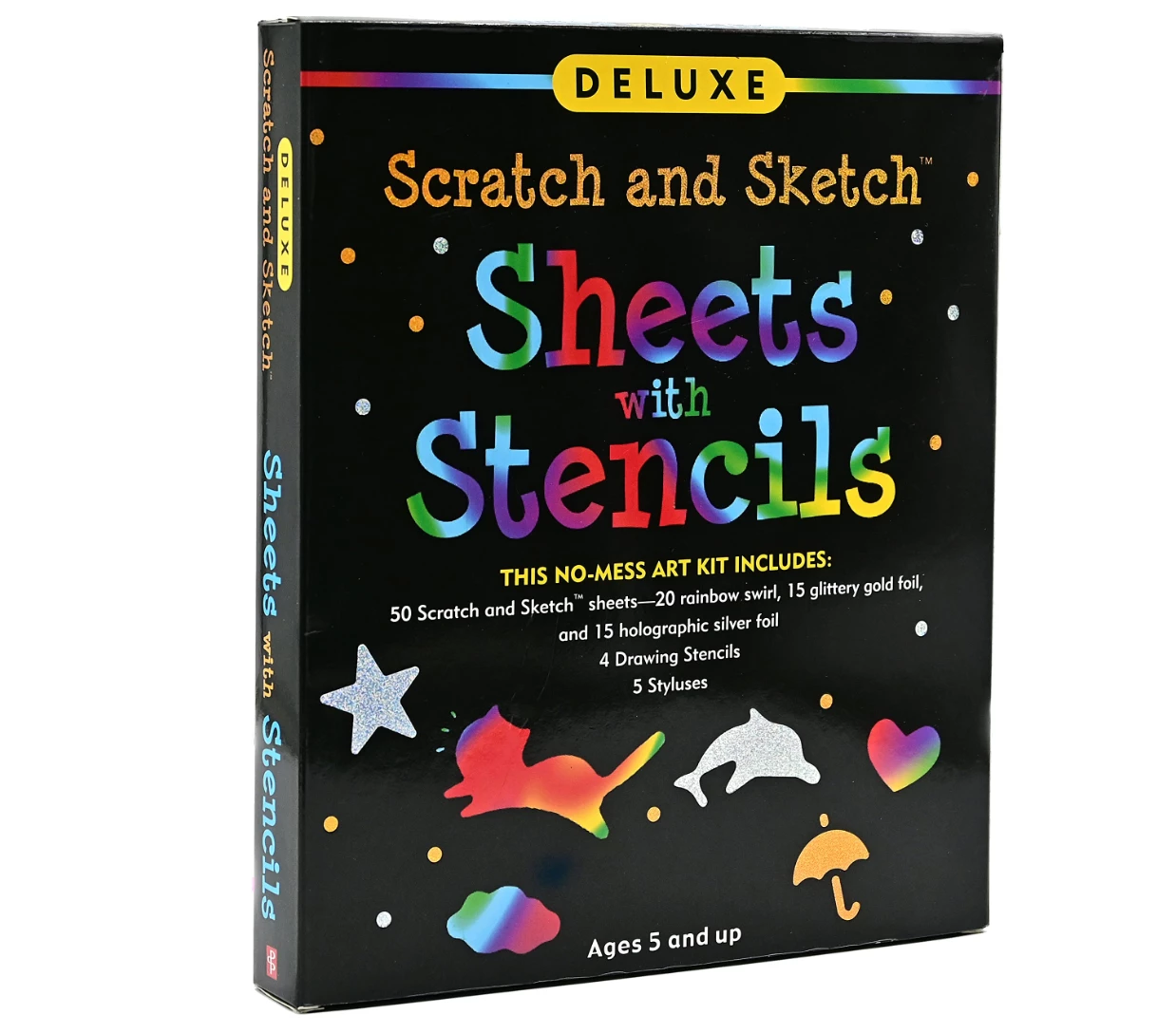 Peter Pauper Press Scratch & Sketch Sheets With Stencils 1 Peter Pauper Press Scratch & Sketch Sheets With Stencils