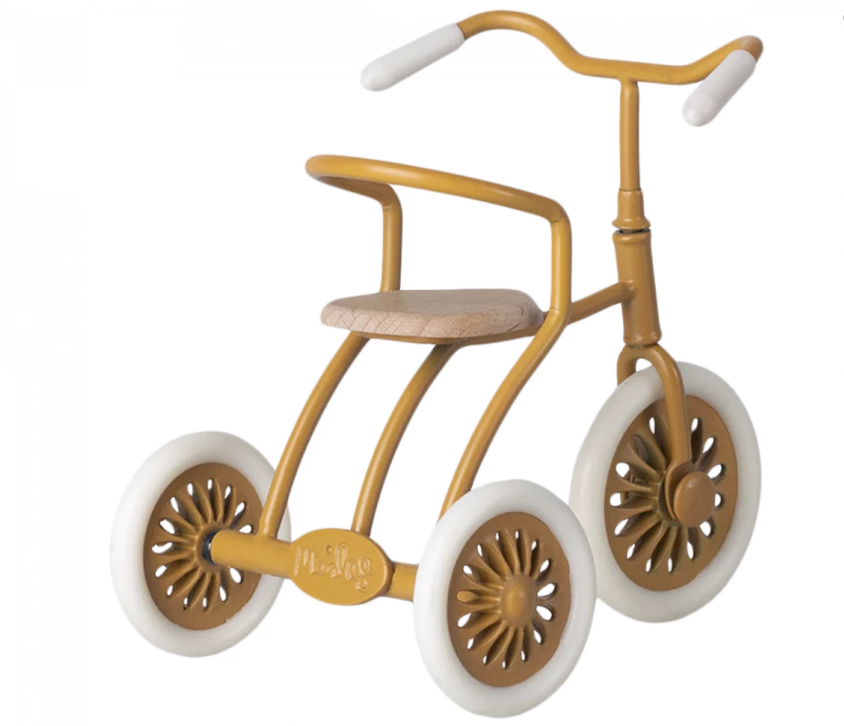 Maileg Abri A Tricycle, Mouse - Ocher 3 Maileg Abri A Tricycle, Mouse - Ocher - Image 3