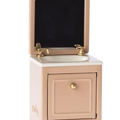 Maileg Sink W/ Mirror, Mouse - Dark Powder