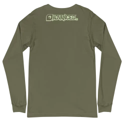 GEAR Plague Doctor Unisex Long Sleeve Tee -ADVANCED SHOP unisex long sleeve tee military green back 63357bdb76e1d