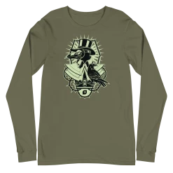 GEAR Plague Doctor Unisex Long Sleeve Tee -ADVANCED SHOP unisex long sleeve tee military green front 63357bdb76a02